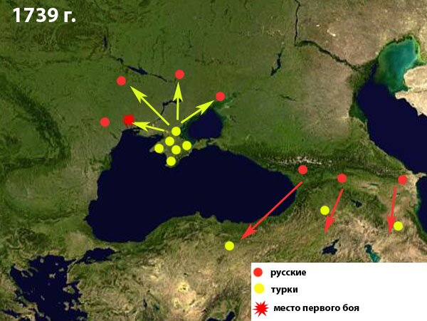 карта Крыма: диспозиция войск в Empire Total War Empire TW: карта Крыма