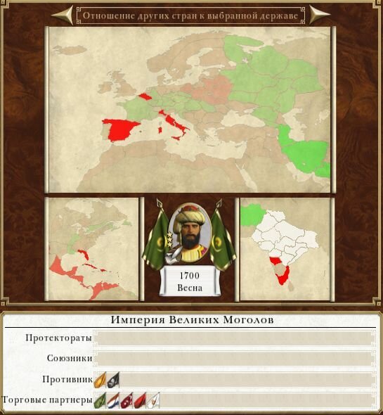 Empire Total War. Дипломатические отношения между державами. Empire Total War. Дипломатические отношения между державами.