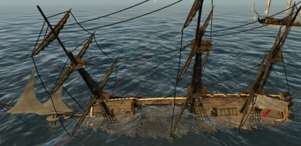 тонущий корабль Empire Total War тонущий корабль Empire Total War